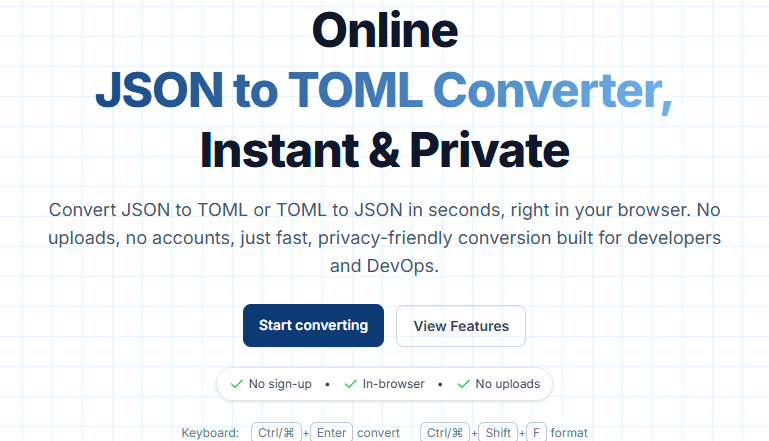 Screenshot of the Jsonberry converter with side-by-side editors and validation panel.